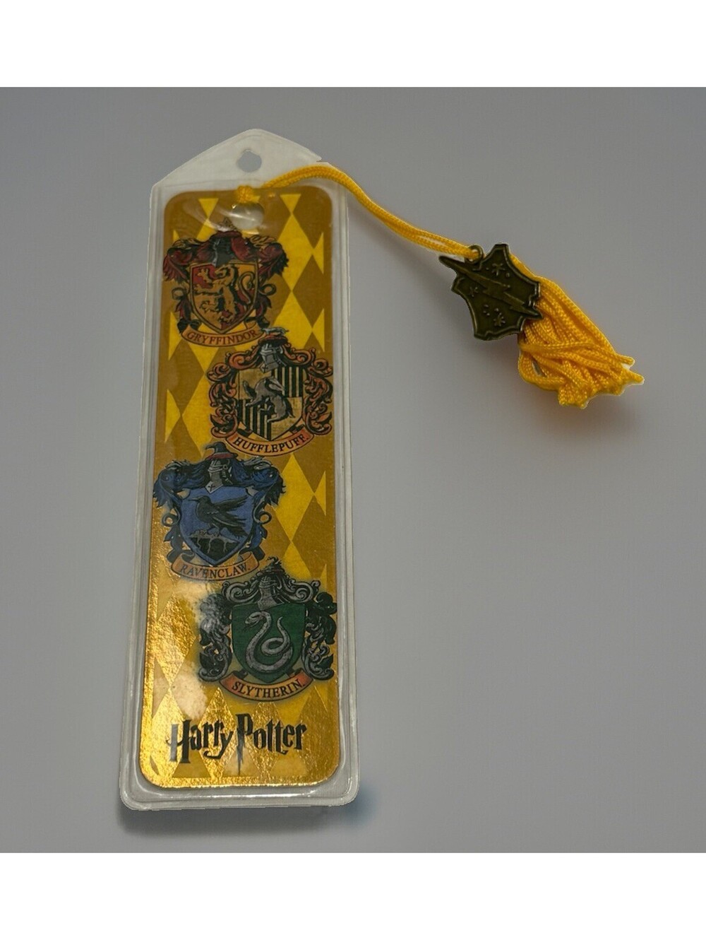Vintage 2007 Harry Potter Hogwarts House Crest Bookmark Antioch Sealed New